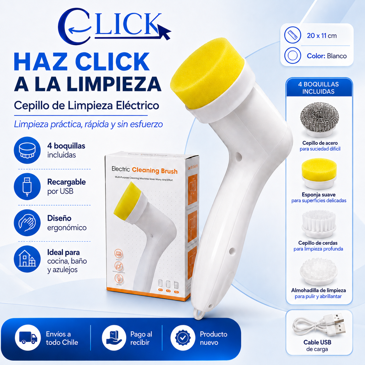 Cepillo Electrico 4 en 1